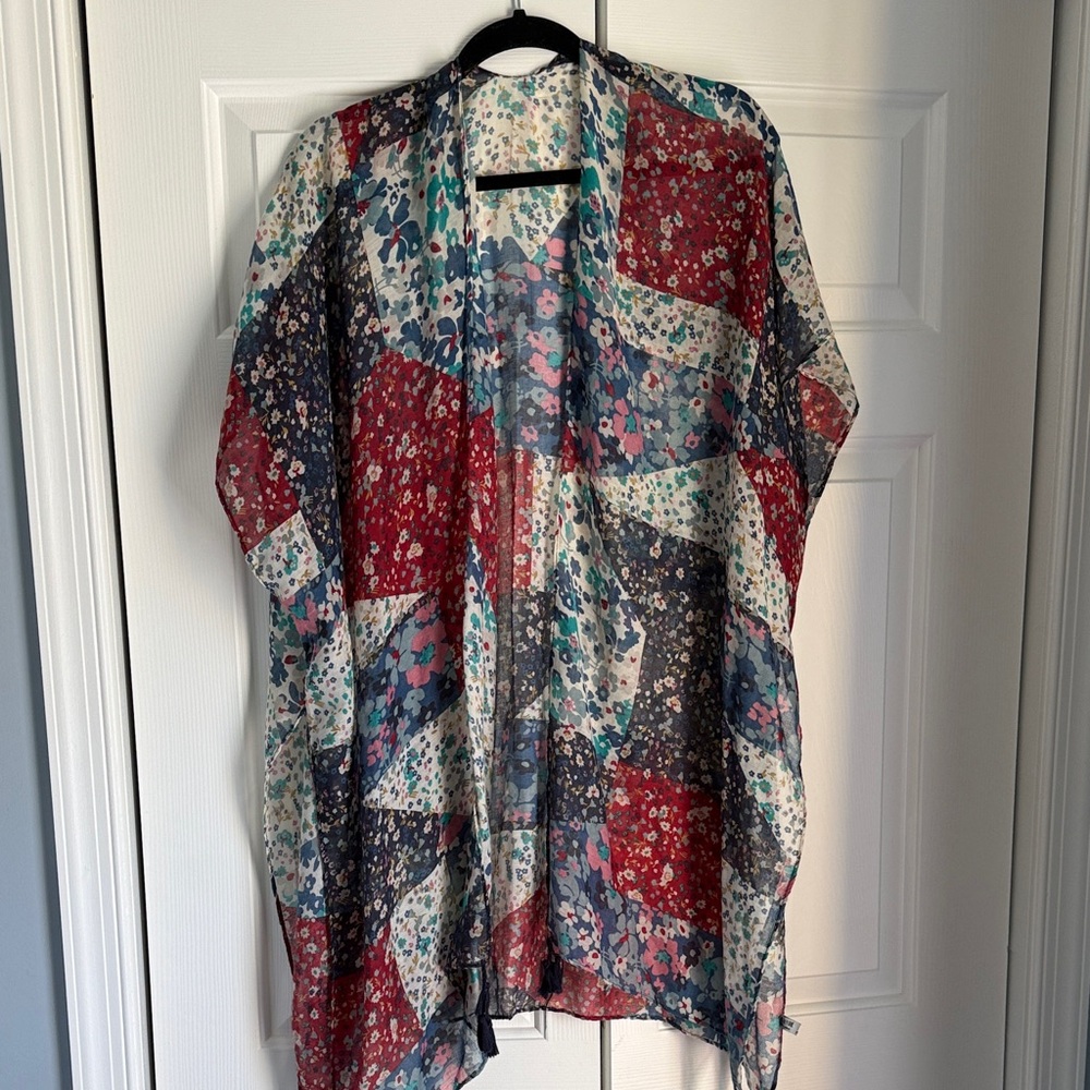Boho Floral Patchwork Kimono